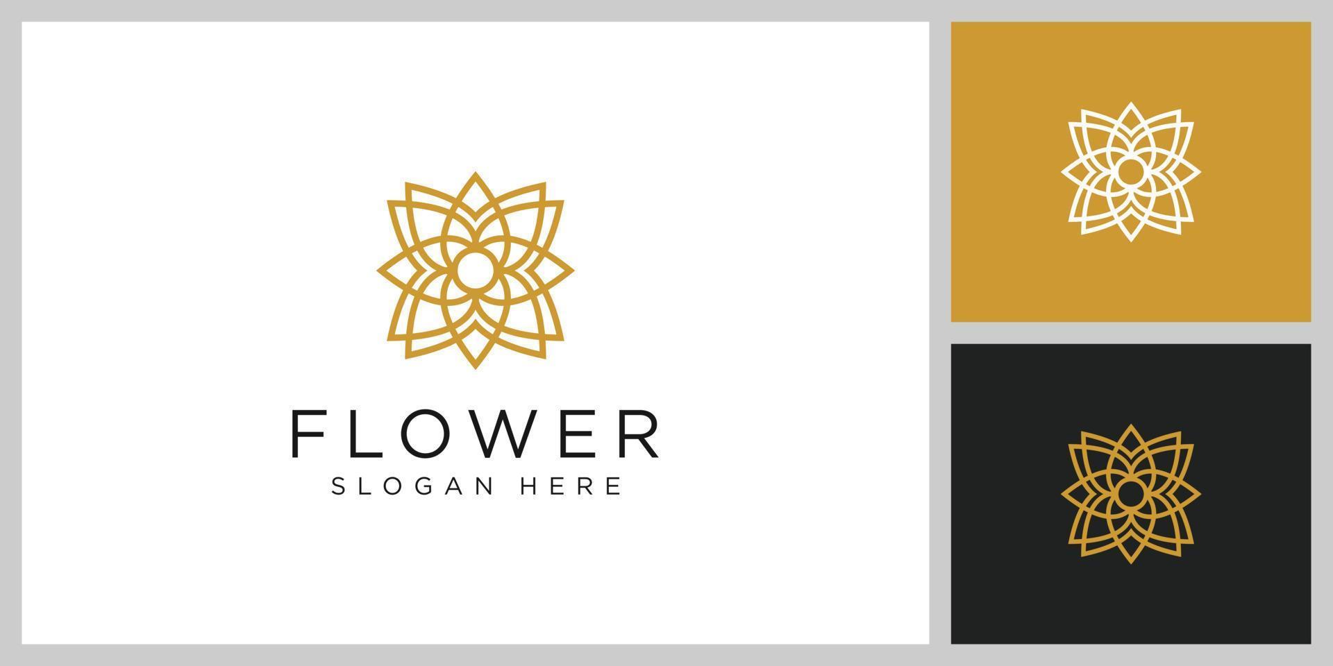 Blumen-Natur-Logo-Design-Vorlagenvektor vektor