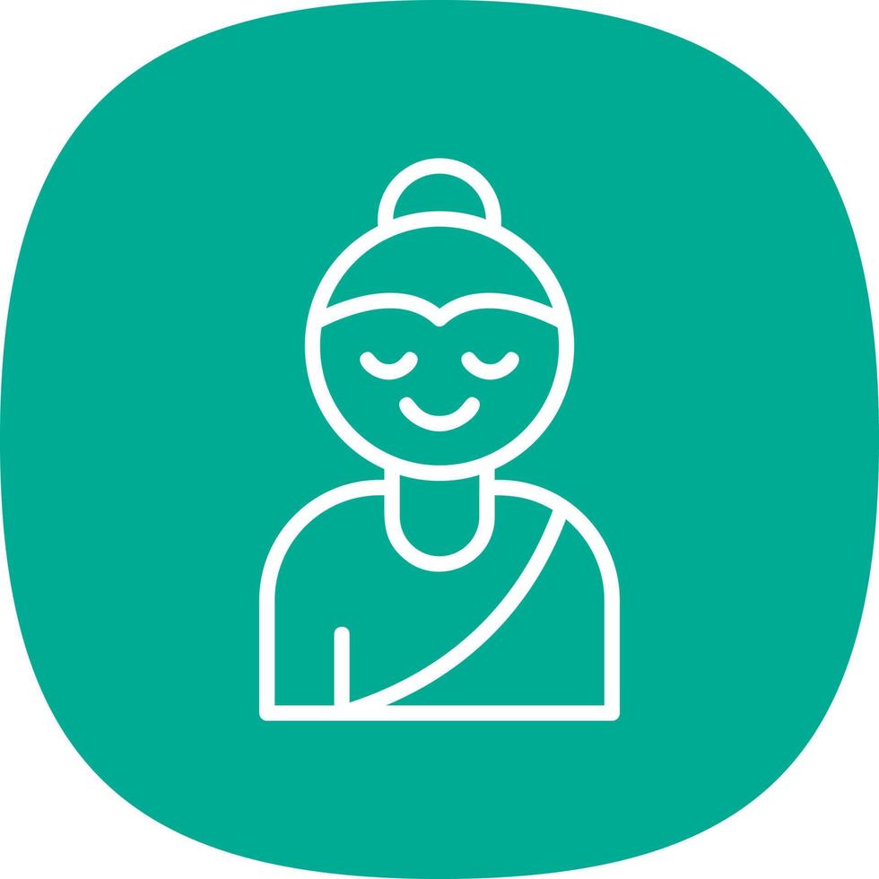 Buddha-Vektor-Icon-Design vektor