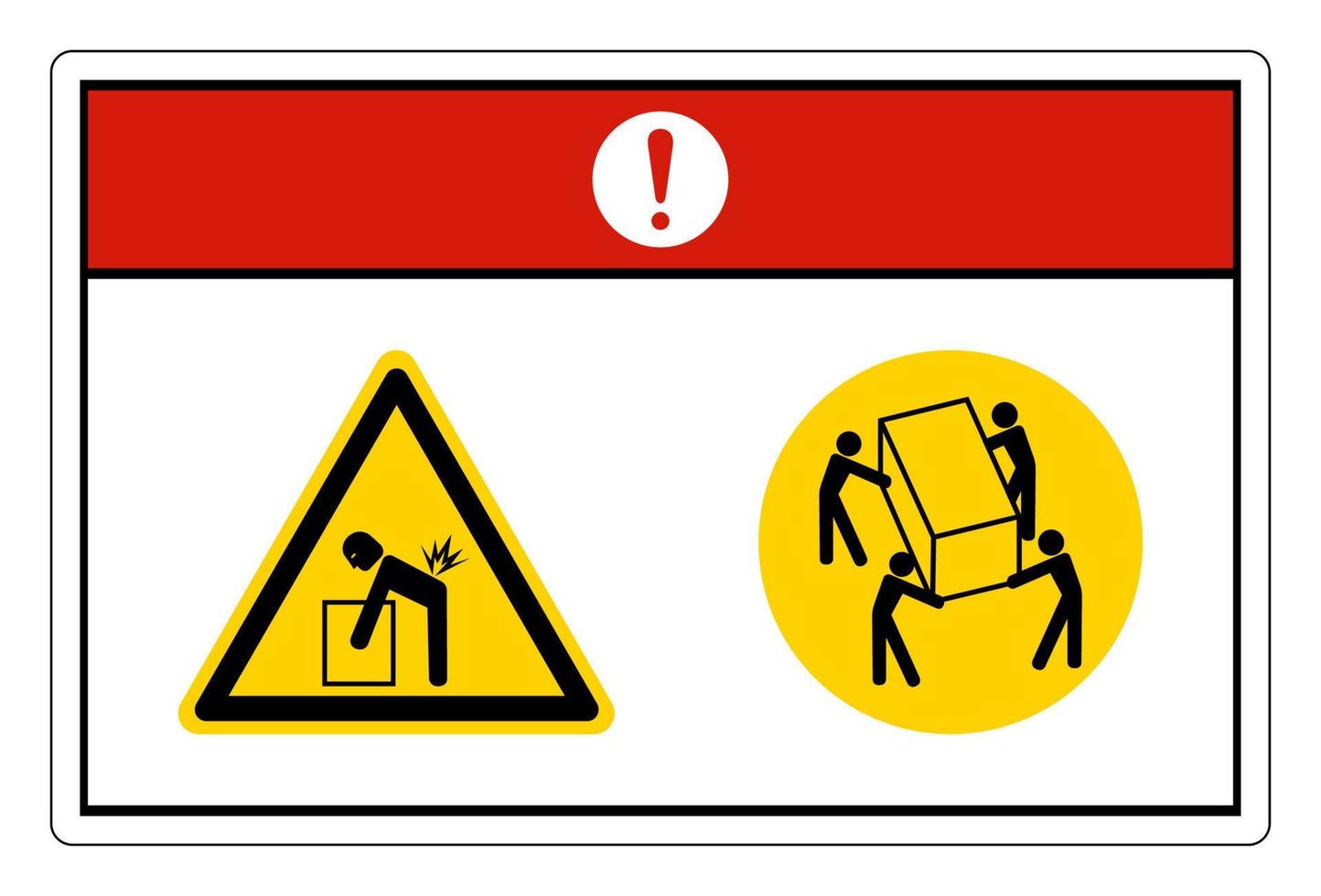 varning hissrisk använd fyra personer hiss symbol tecken på vit bakgrund vektor