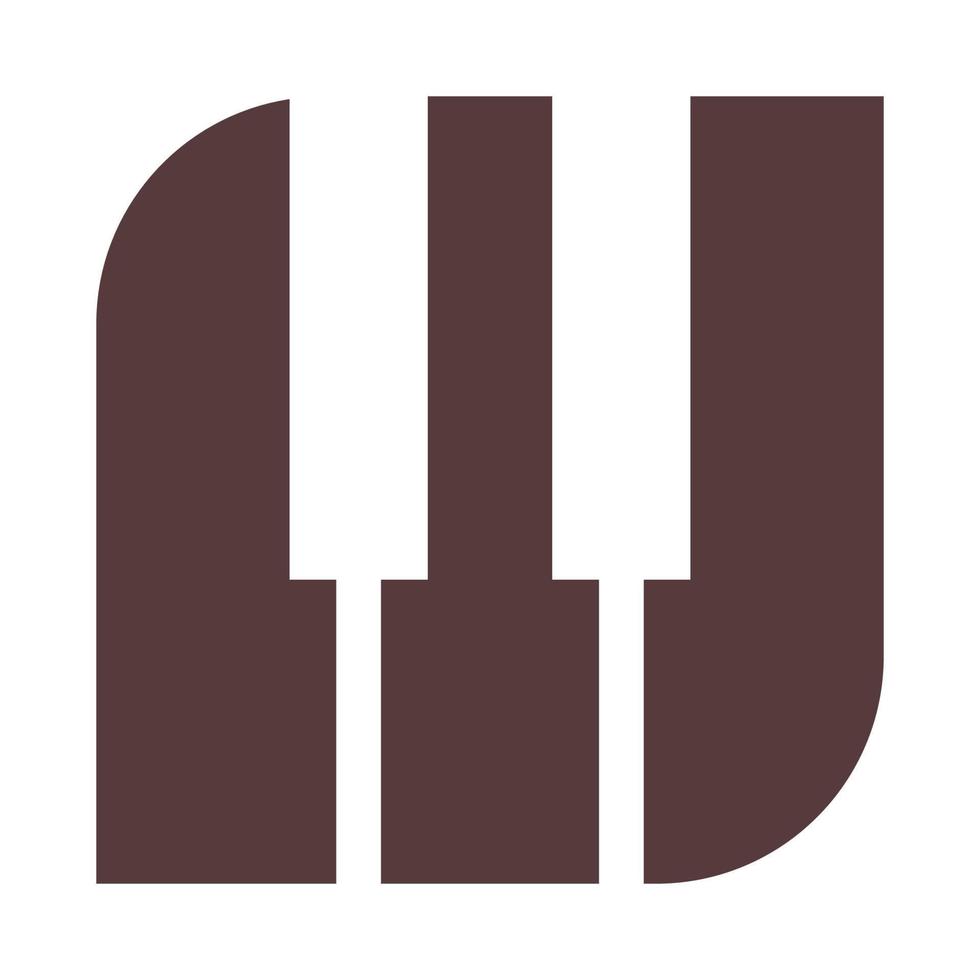 Piano-Logo-Icon-Design vektor