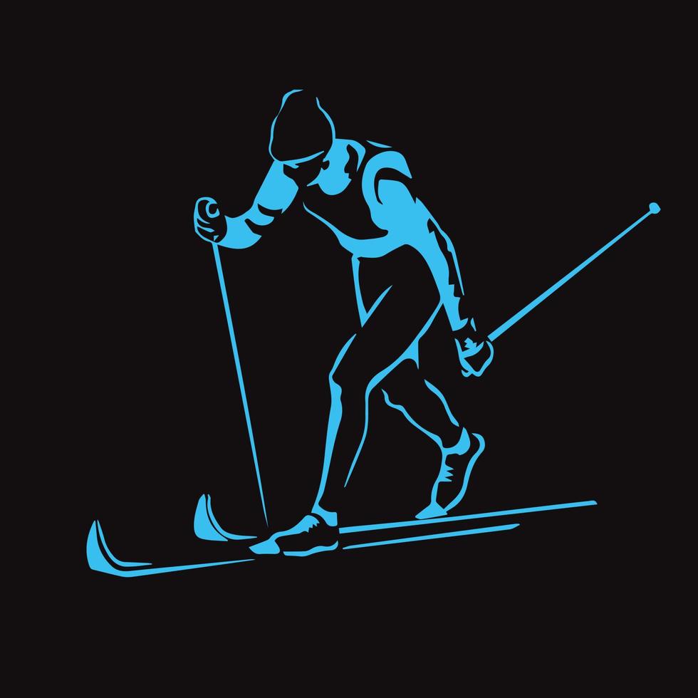 Person, die Snowboard fährt. Snowboarder in Aktionsvektorillustration. Extremer Wintersport. Snowboard-Emblem. Logo des Sportvereins. Snowboardausrüstung. vektor