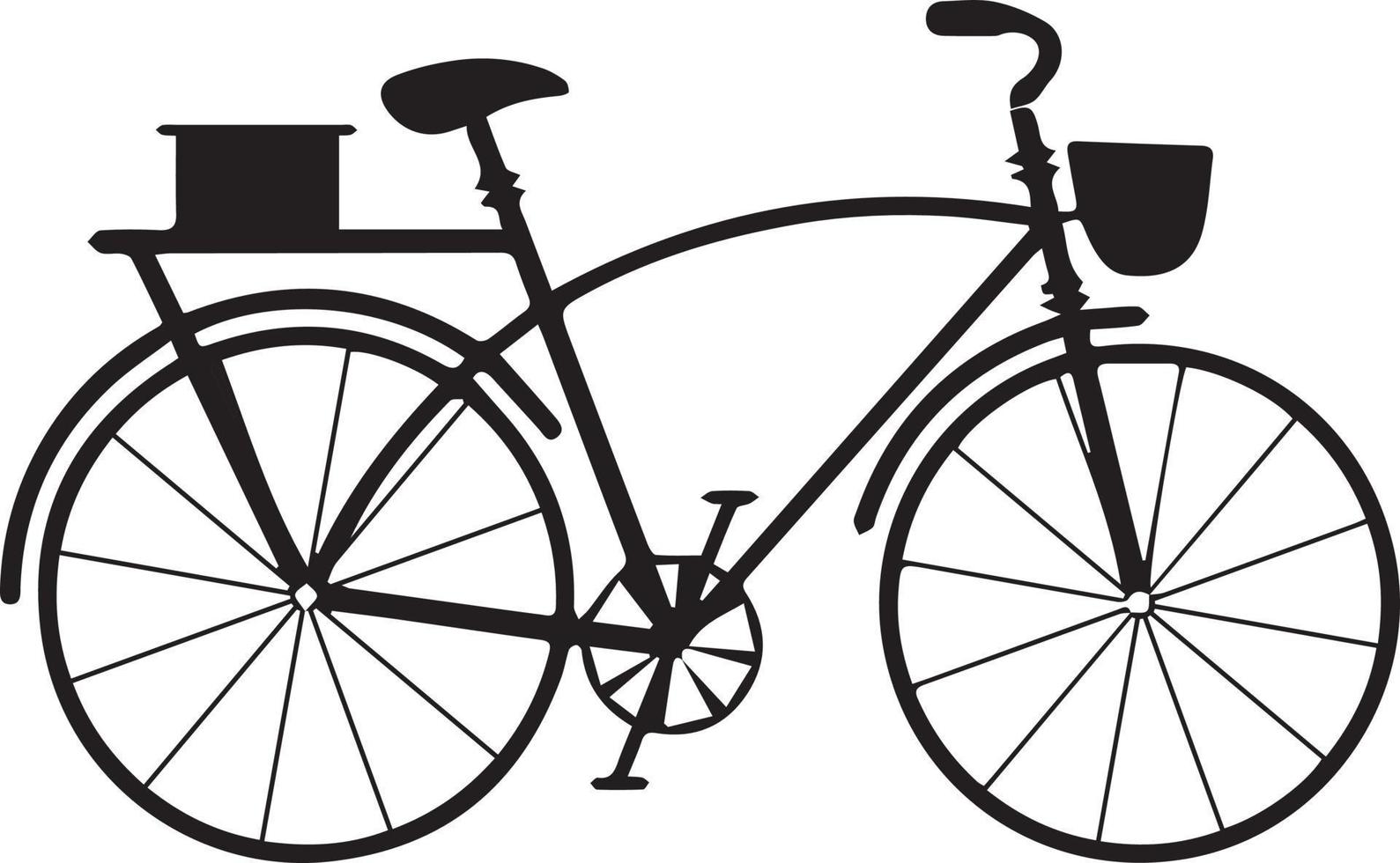 Fahrrad-Symbol. Fahrradrennen-Symbol. Flaches Symbol für Radrennen. Radfahrer Zeichen. Straßenradfahrer-Silhouette. Sport-Logo vektor