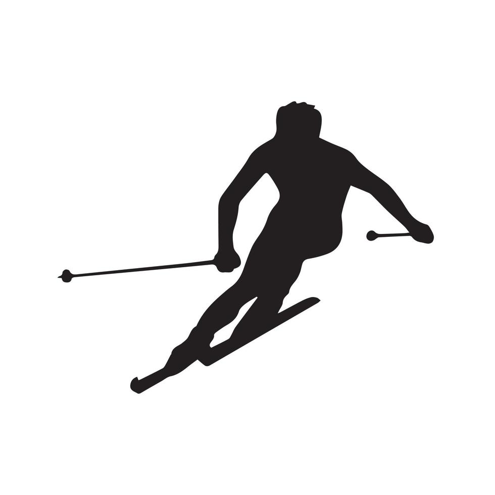 Person, die Snowboard fährt. Snowboarder in Aktionsvektorillustration. Extremer Wintersport. Snowboard-Emblem. Logo des Sportvereins. Snowboardausrüstung. vektor