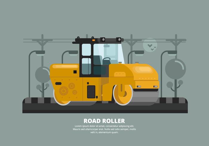Road Roller Illustration vektor