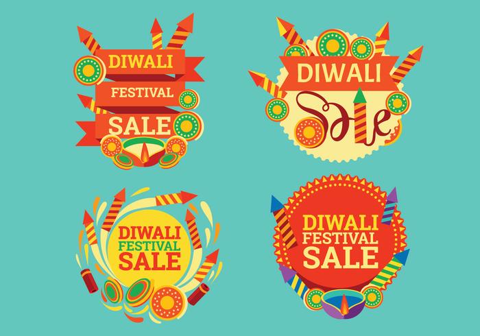 Färgglada Firecracker för Diwali Sale Celebration vektor