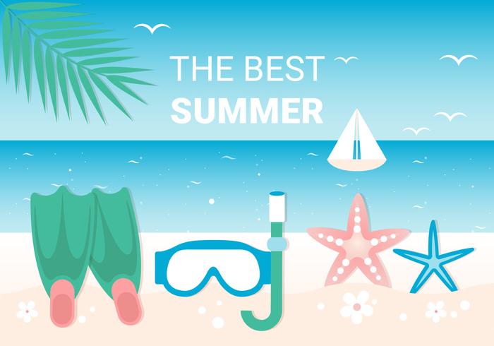 Free Design Vector Sommer Hintergrund