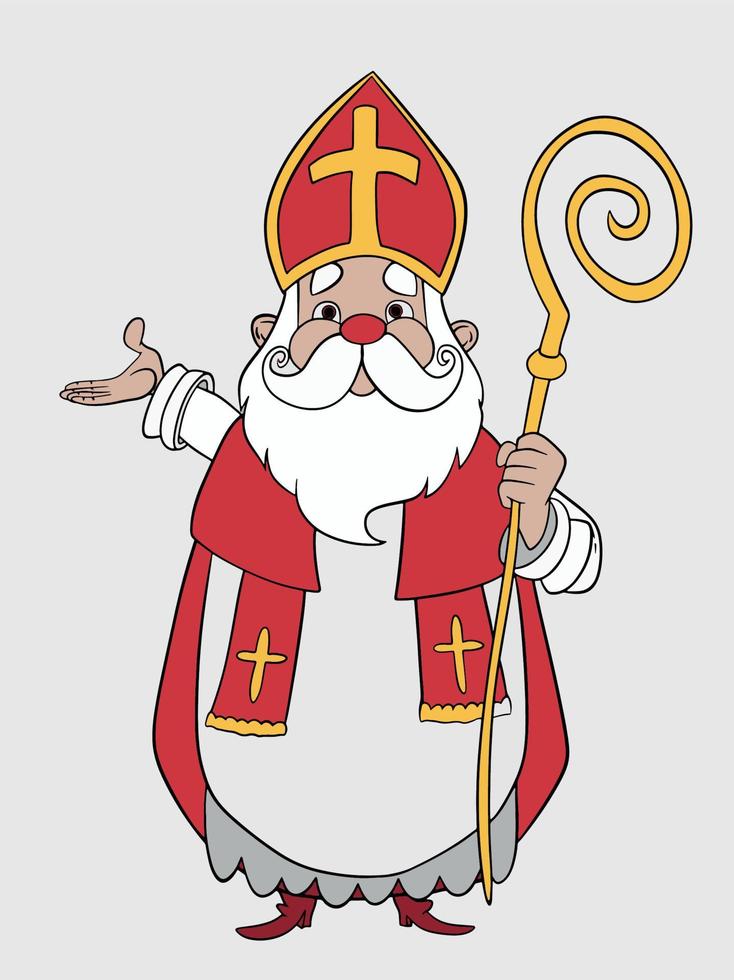 illustration des heiligen nikolaus-vektors vektor