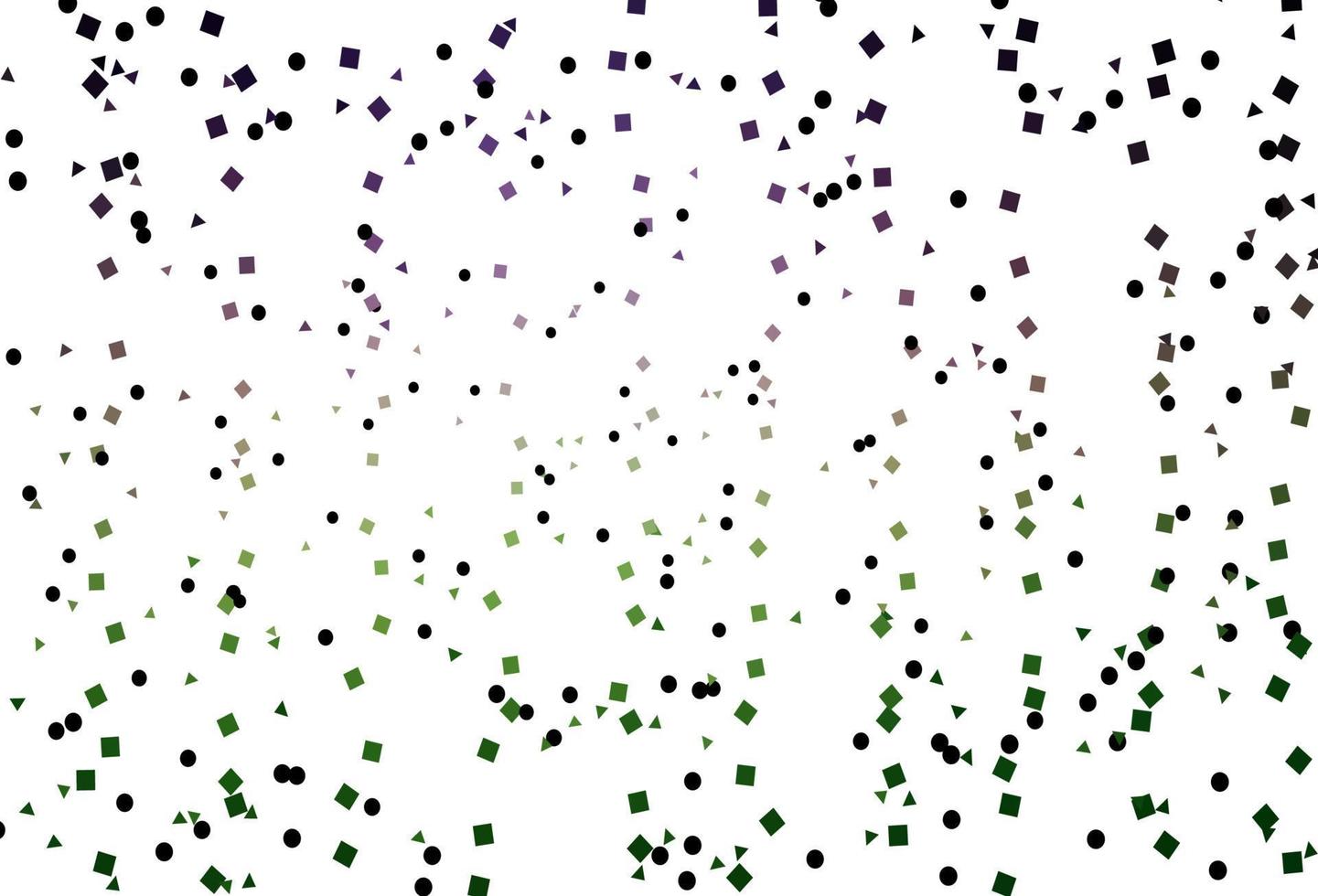 ljusrosa, grön vektor layout med cirklar, linjer, rektanglar.