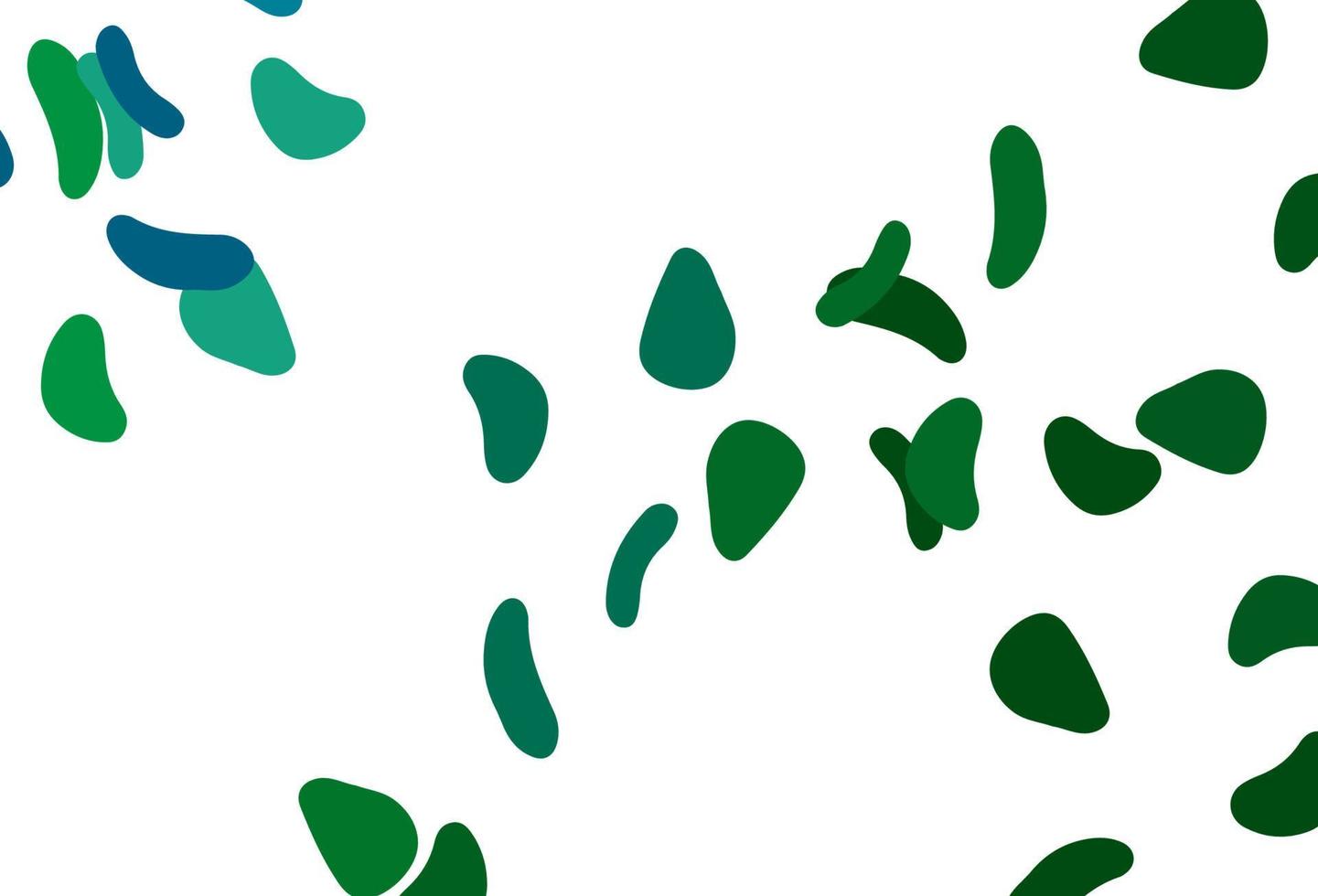 ljusblå, grön vektormall med memphis -former. vektor