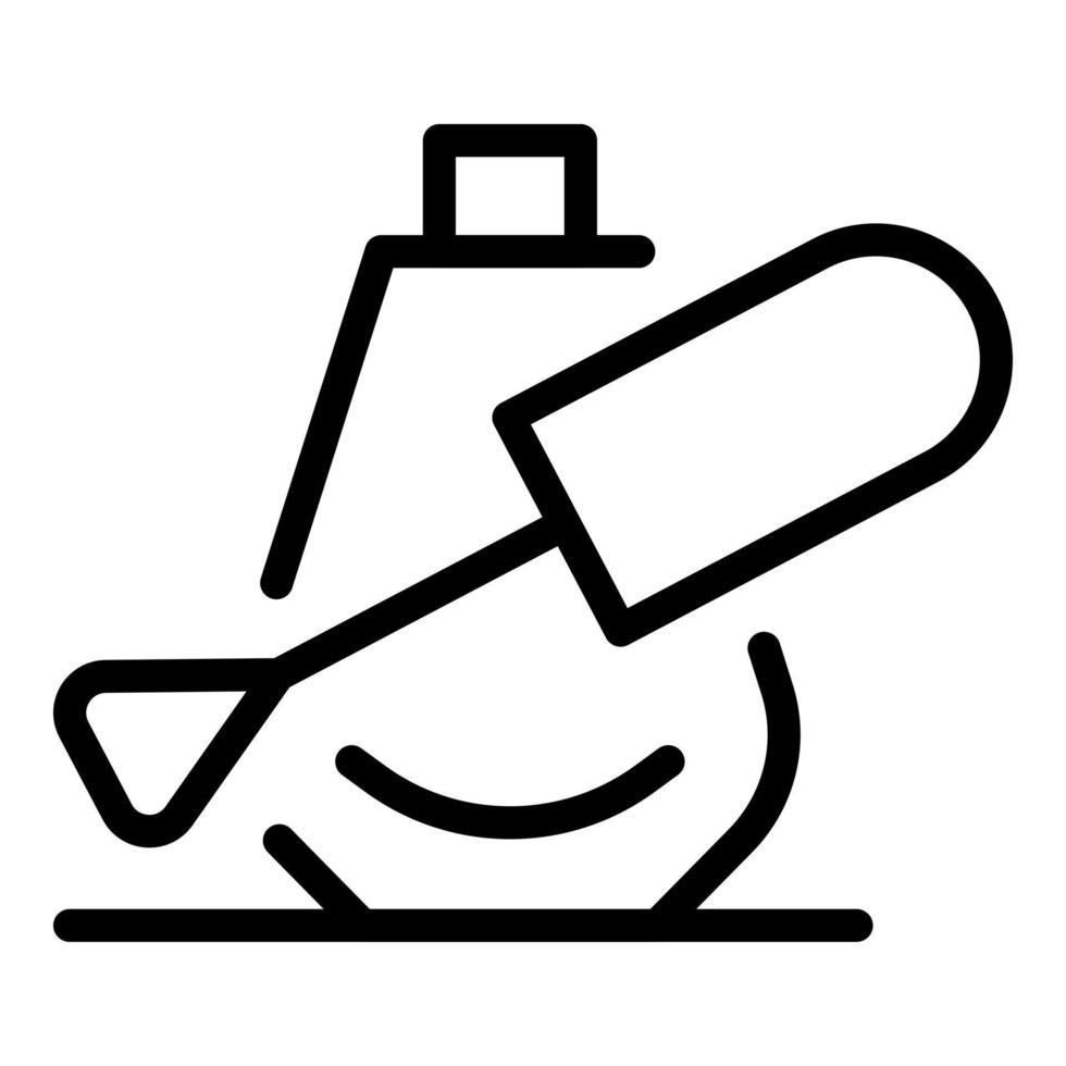Symbol für Nagellackflasche, Umrissstil vektor