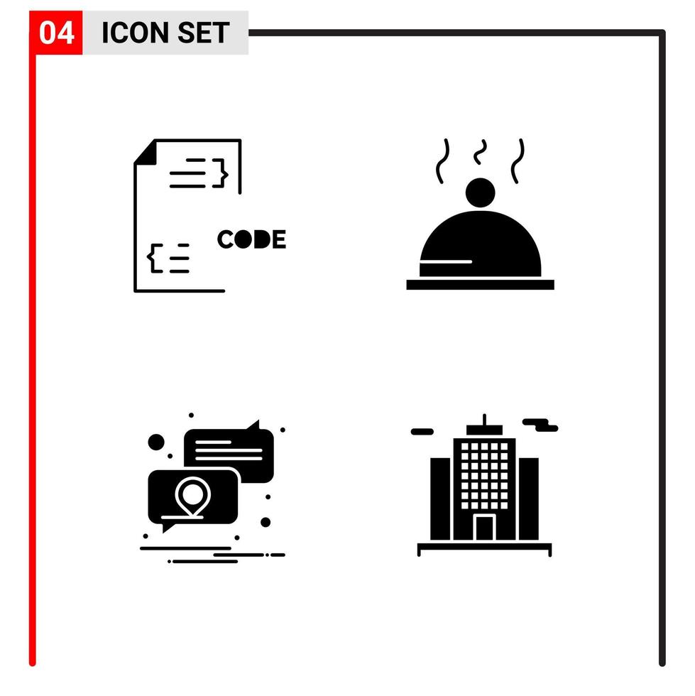 4 allmän ikoner för hemsida design skriva ut och mobil appar 4 glyf symboler tecken isolerat på vit bakgrund 4 ikon packa kreativ svart ikon vektor bakgrund