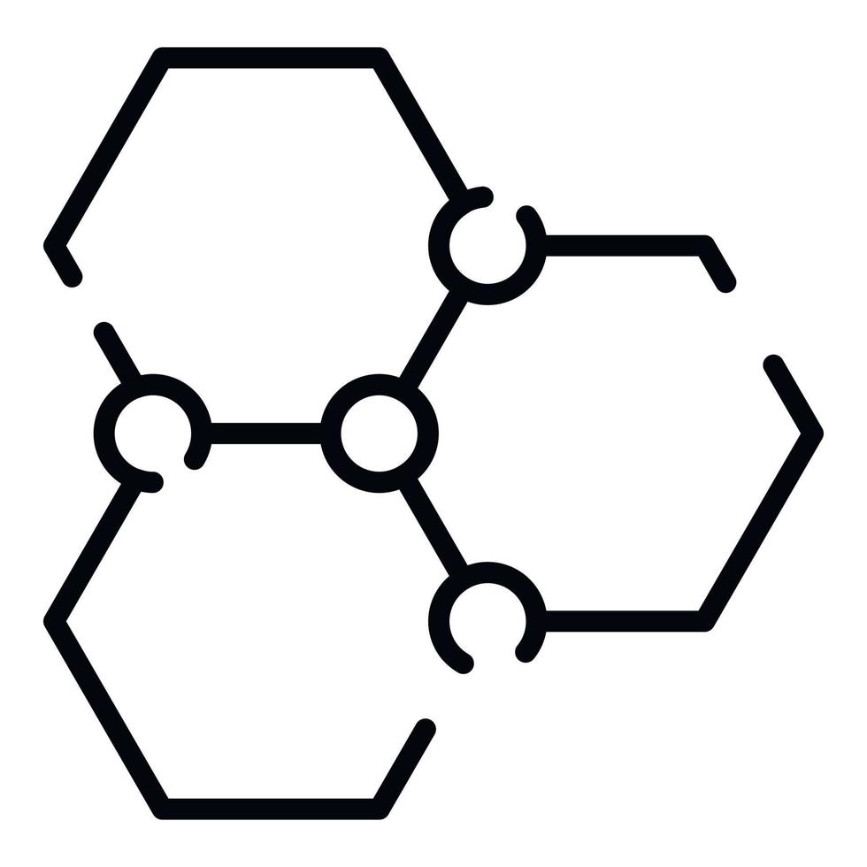 Stoffkamm-Symbol, Umrissstil vektor