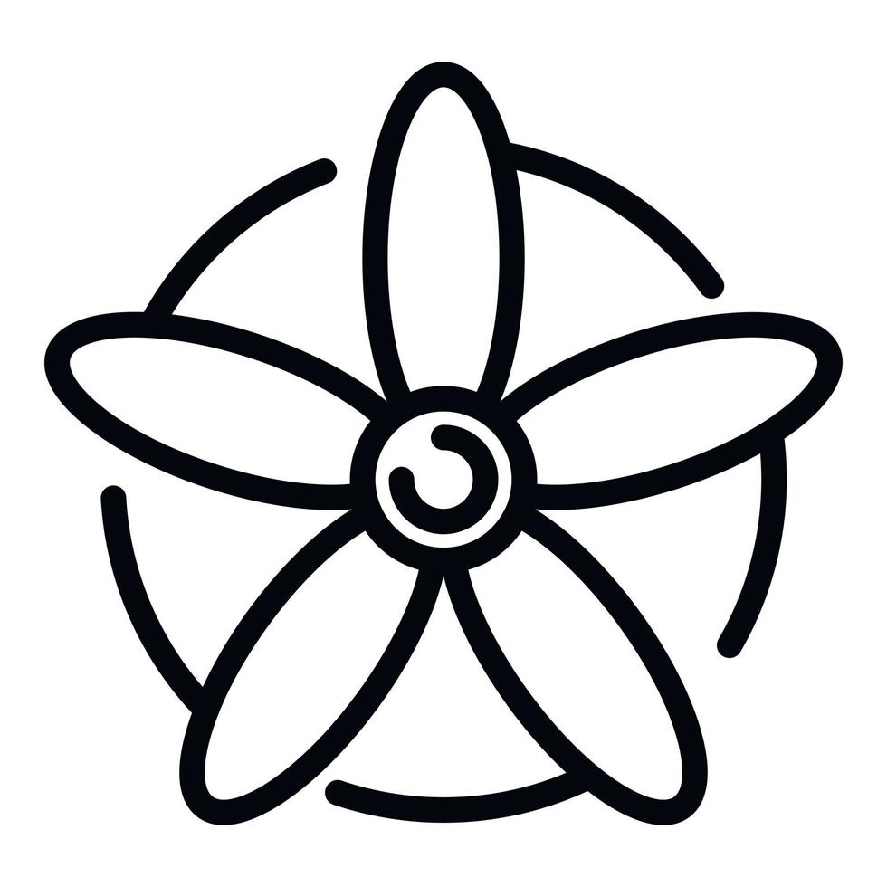 Avia-Propeller-Symbol, Umrissstil vektor