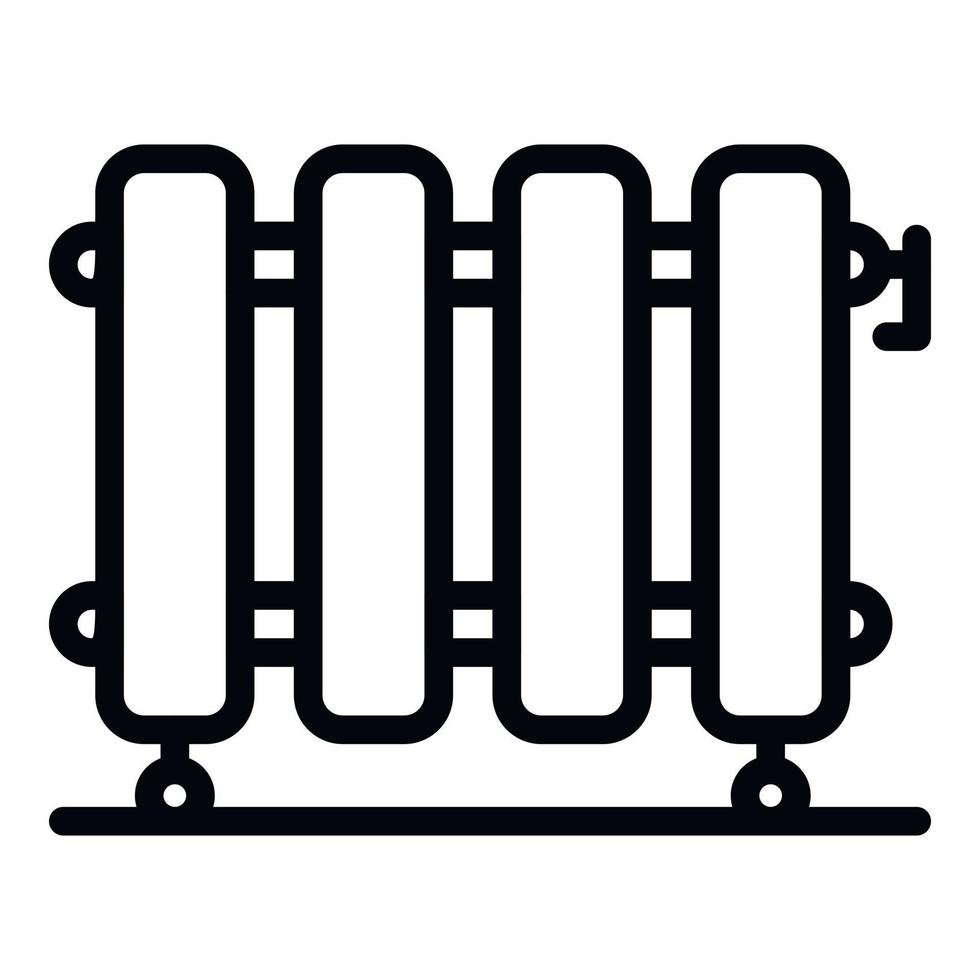 Symbol für Ölheizung, Umrissstil vektor