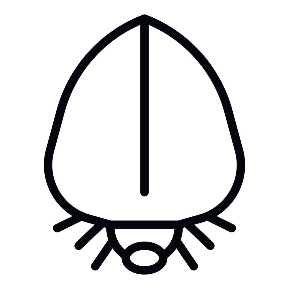 schmutziges Fehlersymbol, Umrissstil vektor