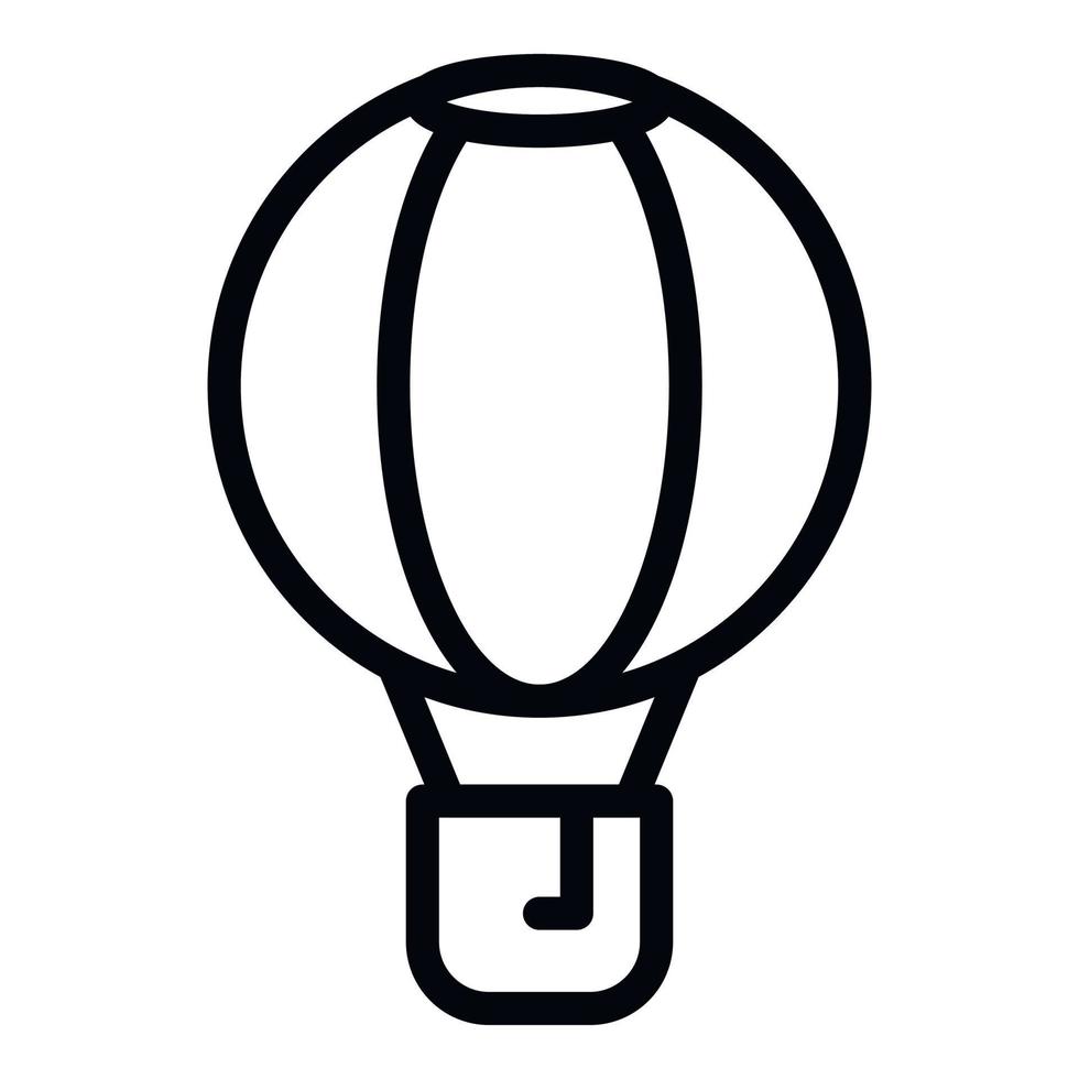 luft ballong ikon, översikt stil vektor