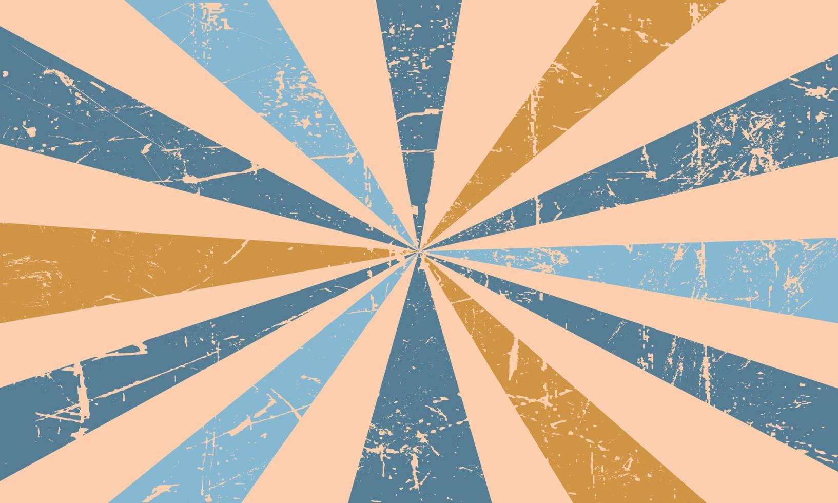 Retro Sunburst Hintergrund klassisches Design vektor