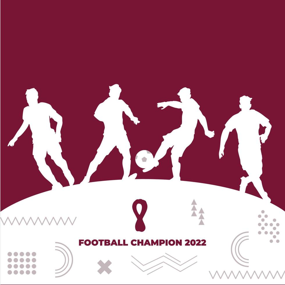 Silhouette des Fußballspielers vektor