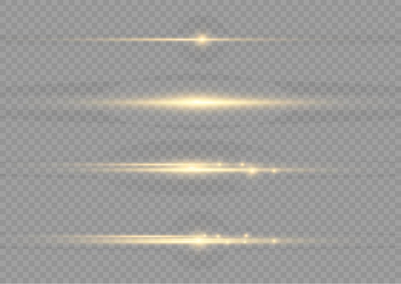 leuchtender Stern, Sonnenpartikel und Funken mit Highlight-Effekt, goldene Lichter, Bokeh-Glitter und Pailletten. goldenes lichtfackel und funkeln eingestellt, vektor. Effektblendung, Linien, weiße Explosion. vektor