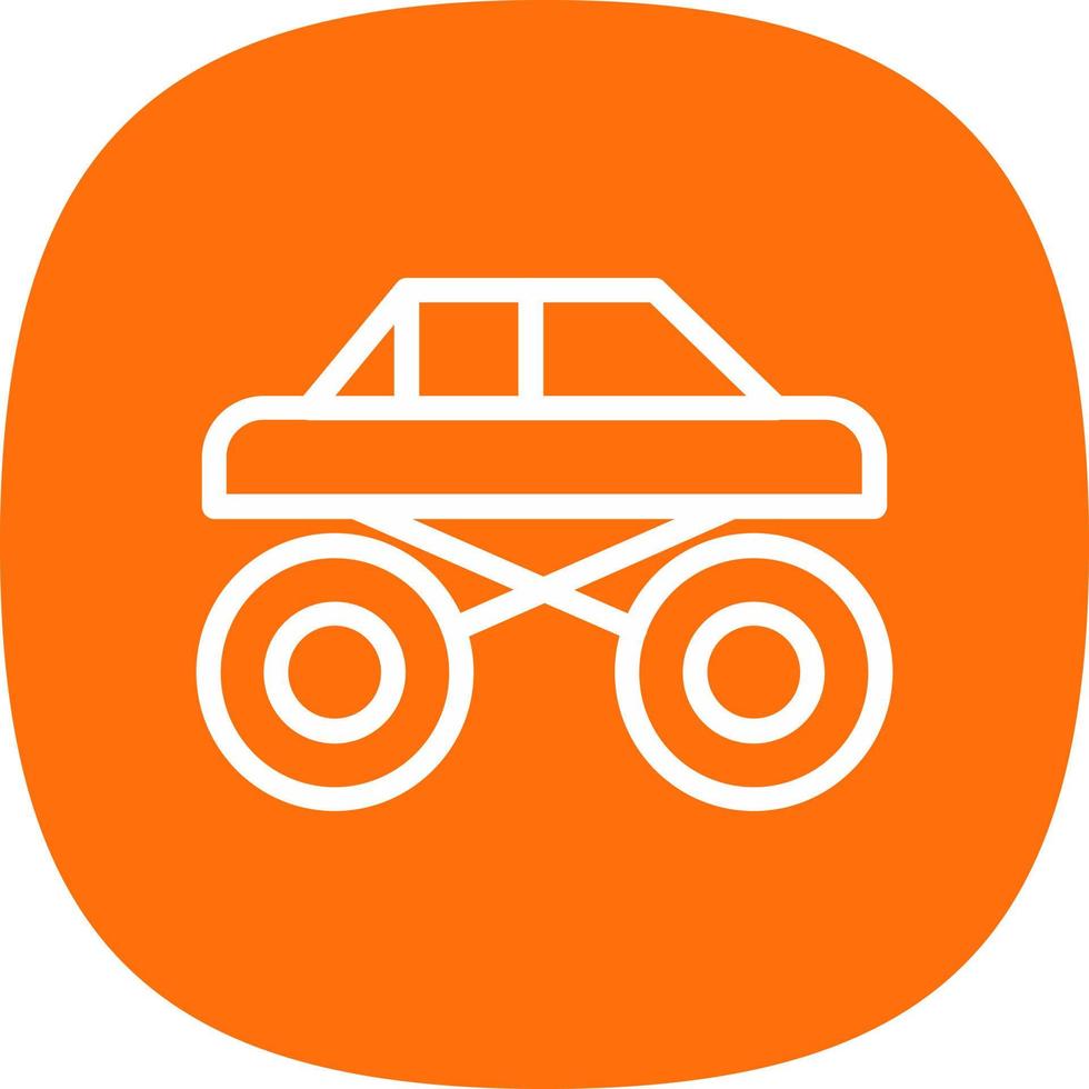 LKW-Monster-Vektor-Icon-Design vektor