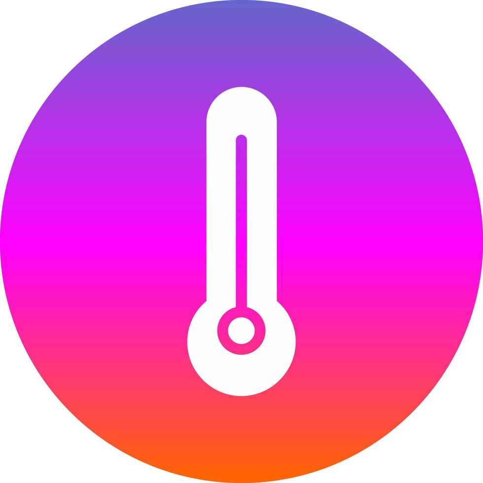 Thermometer leeres Vektor-Icon-Design vektor