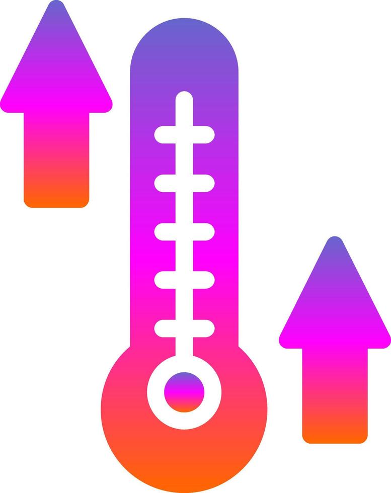 temperatur hög vektor ikon design