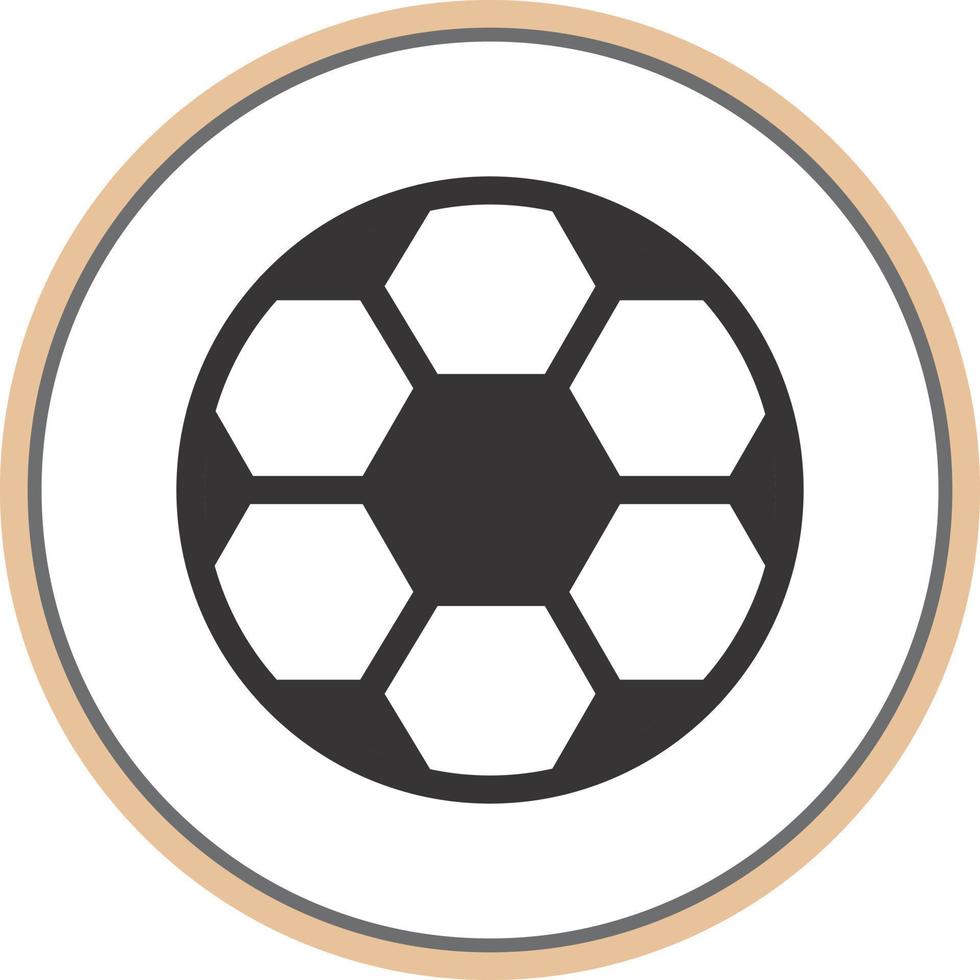 Fußball-Vektor-Icon-Design vektor