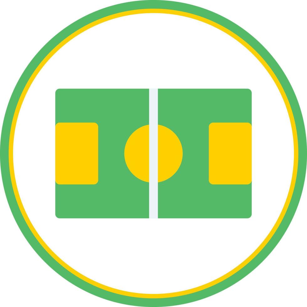 Fußballfeld-Vektor-Icon-Design vektor