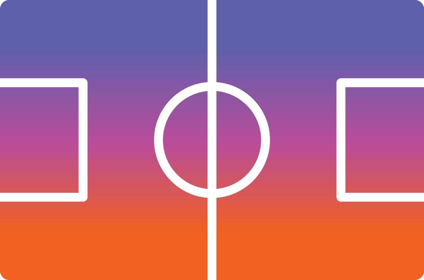 Fußballfeld-Vektor-Icon-Design vektor