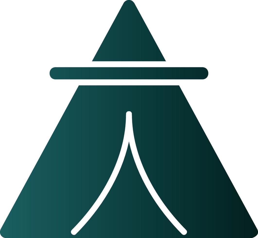 Wüsten-Tipi-Vektor-Icon-Design vektor