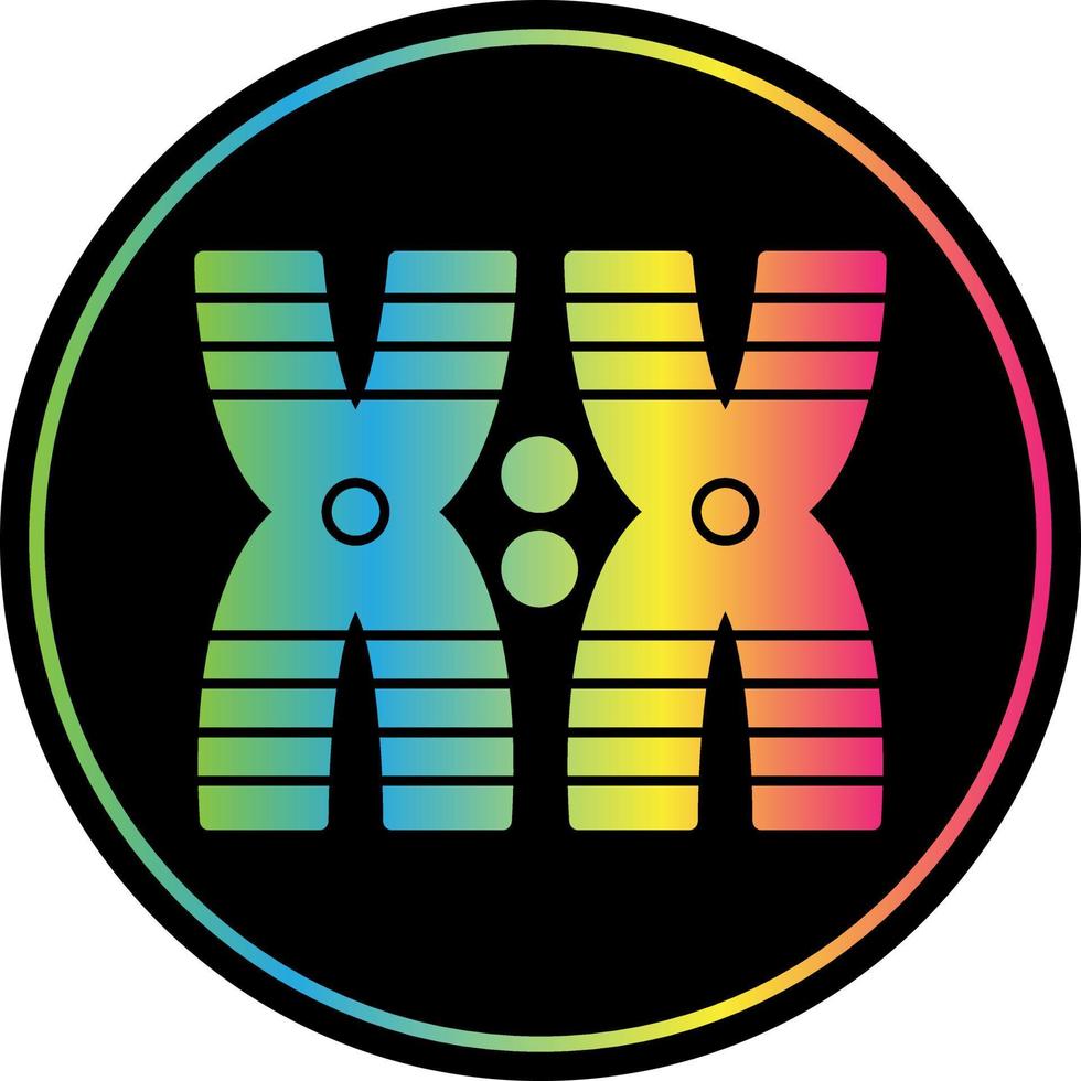 Chromosomen-Vektor-Icon-Design vektor