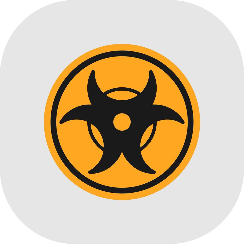 Bio-Hazard-Vektor-Icon-Design vektor