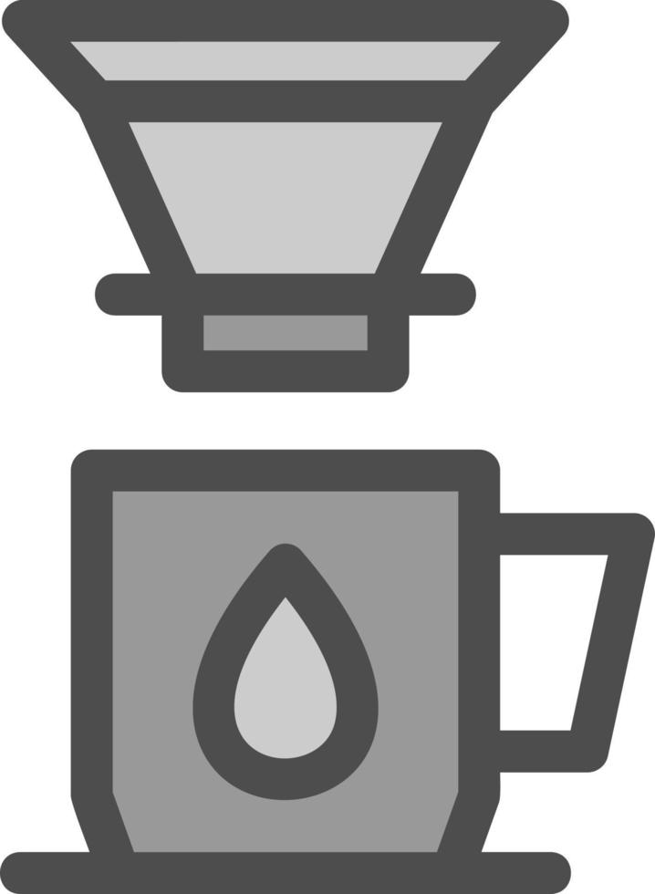 Design des Vektorsymbols für Kaffeetropfer vektor