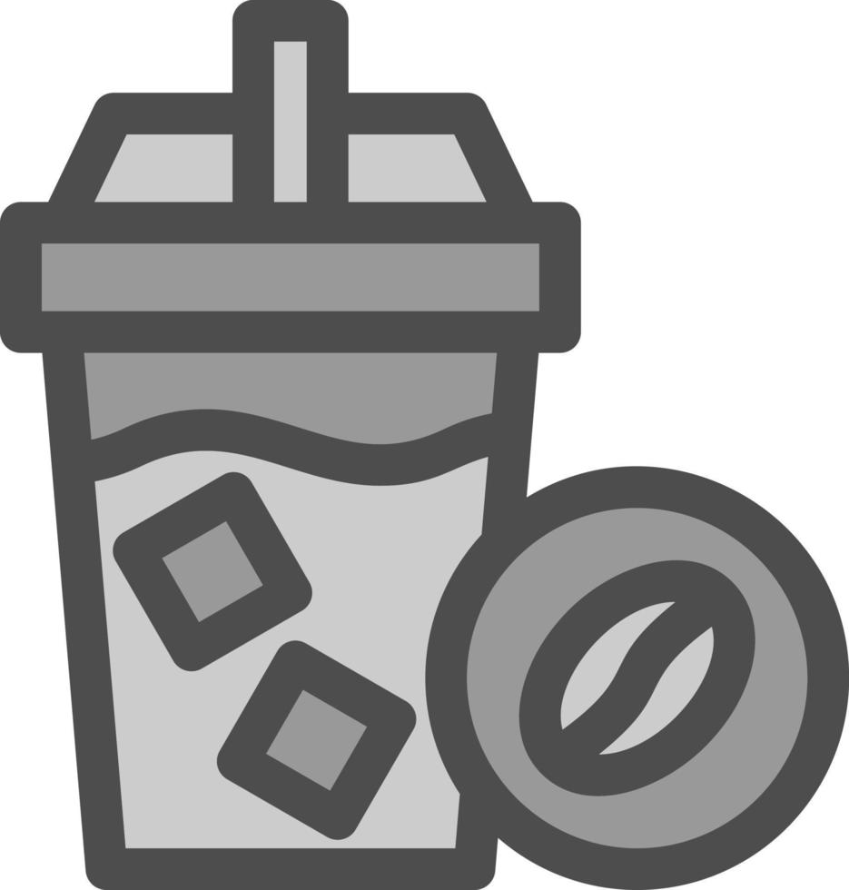 kall kaffe vektor ikon design