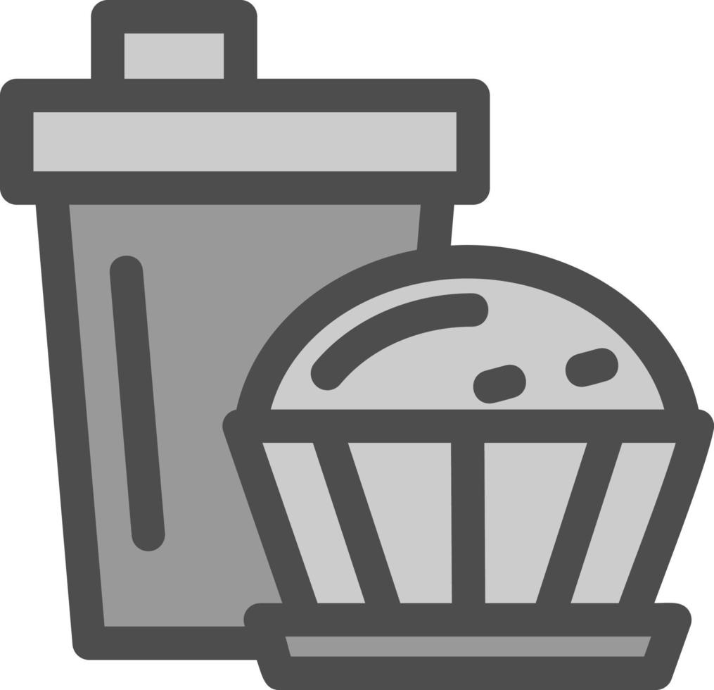 Kaffee-Muffin-Vektor-Icon-Design vektor