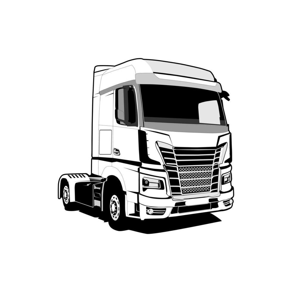 Euro-LKW-Illustrationsvektor vektor