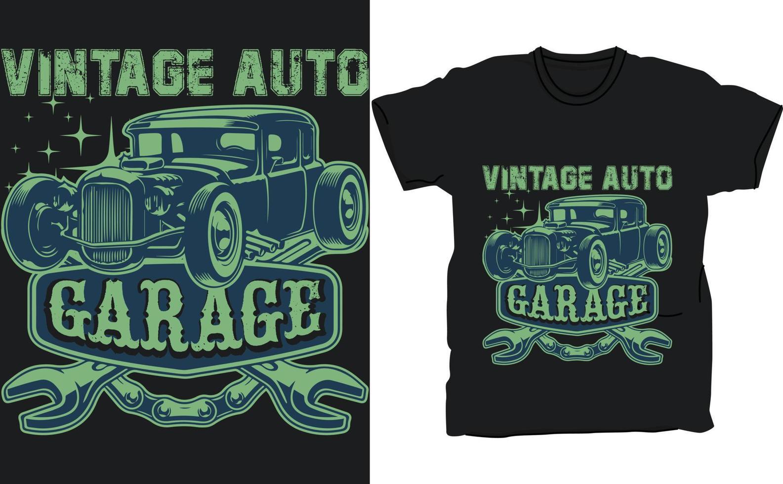 altes Auto-T-Shirt-Design, klassisches Auto-T-Shirt-Design, Vektorauto, Abenteuer, Legenden-T-Shirt, Emblem-T-Shirt, Garage, Grafik, T-Shirt, Hemd, Vektorauto. vektor