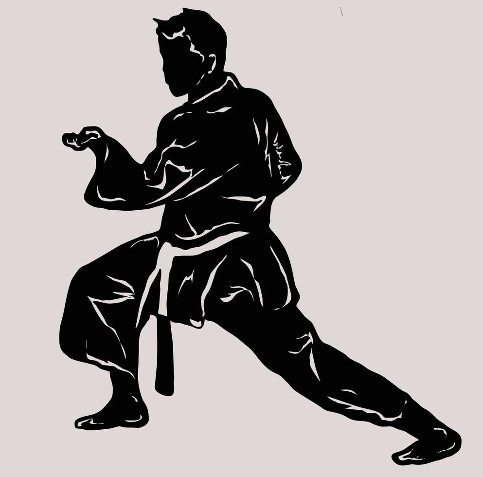 illustration logotyp vektor taekwondo sparka