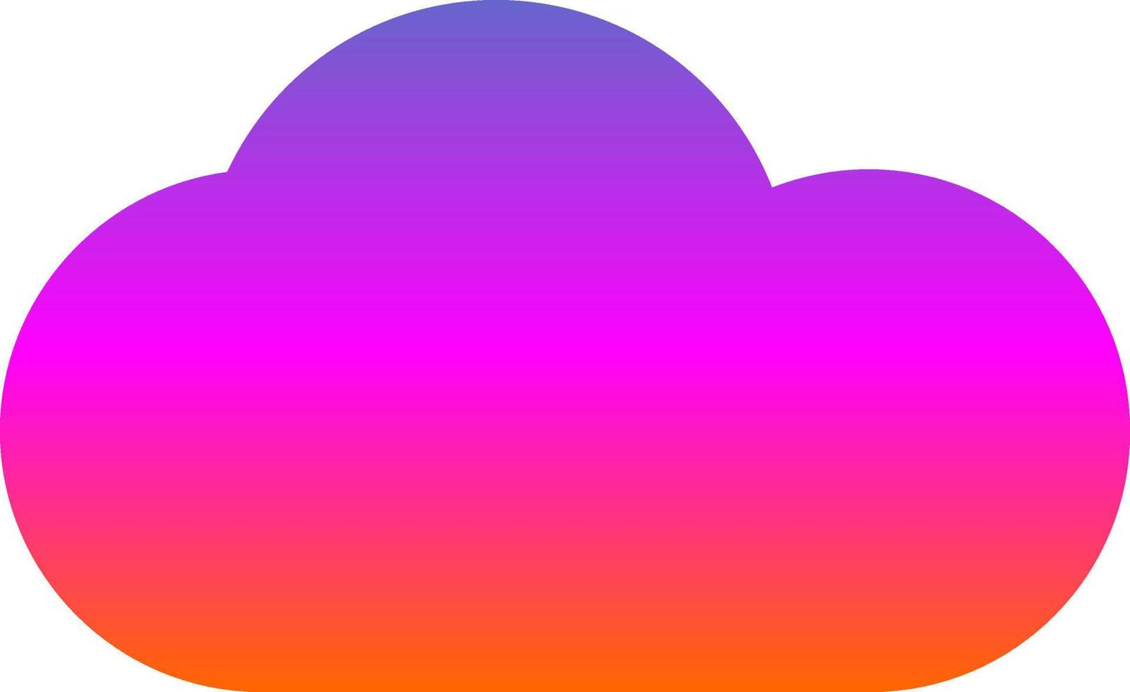 Cloud-Vektor-Icon-Design vektor