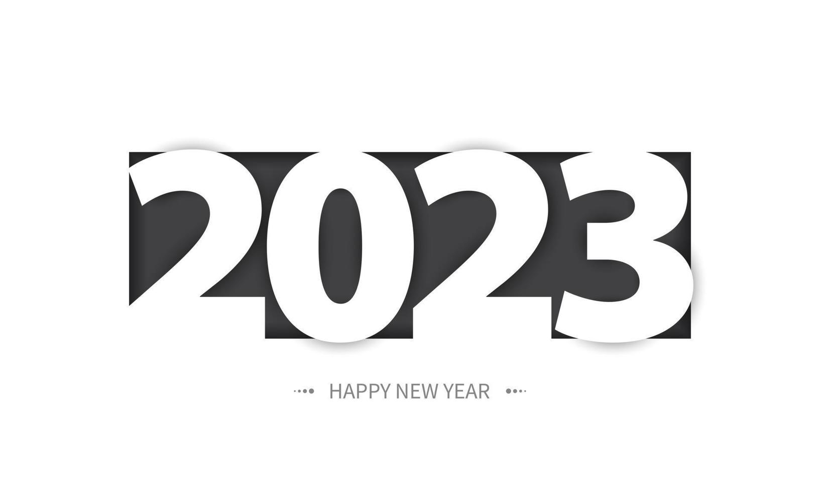 2023 gott nytt år bakgrundsdesign. vektor