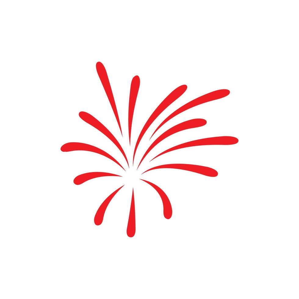 Feuerwerk-Logo-Vektor vektor