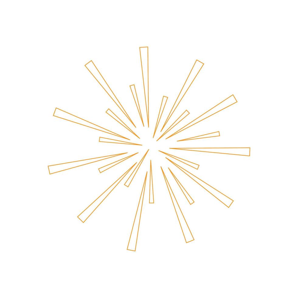Feuerwerk-Logo-Vektor vektor