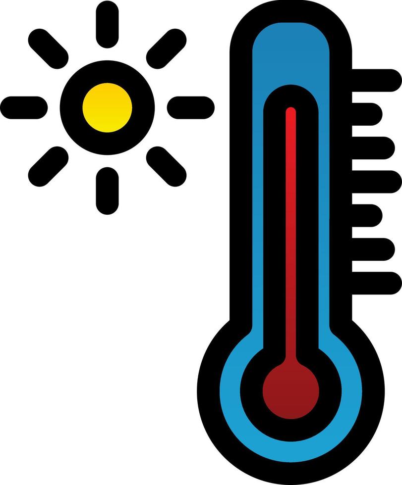 Thermometer-Vektor-Icon-Design vektor