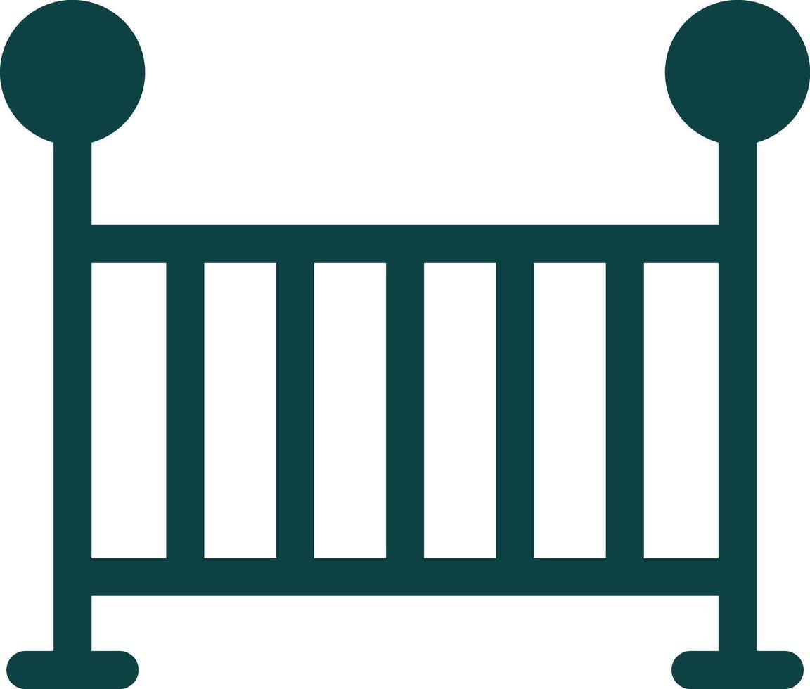 Baby Krippe Vektor-Icon-Design vektor