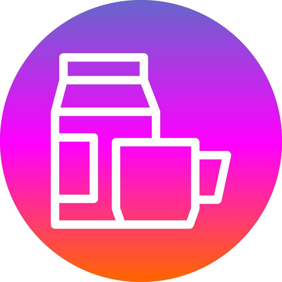 kaffe mjölk vektor ikon design