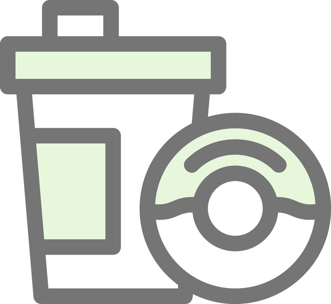 Kaffee-Donut-Vektor-Icon-Design vektor