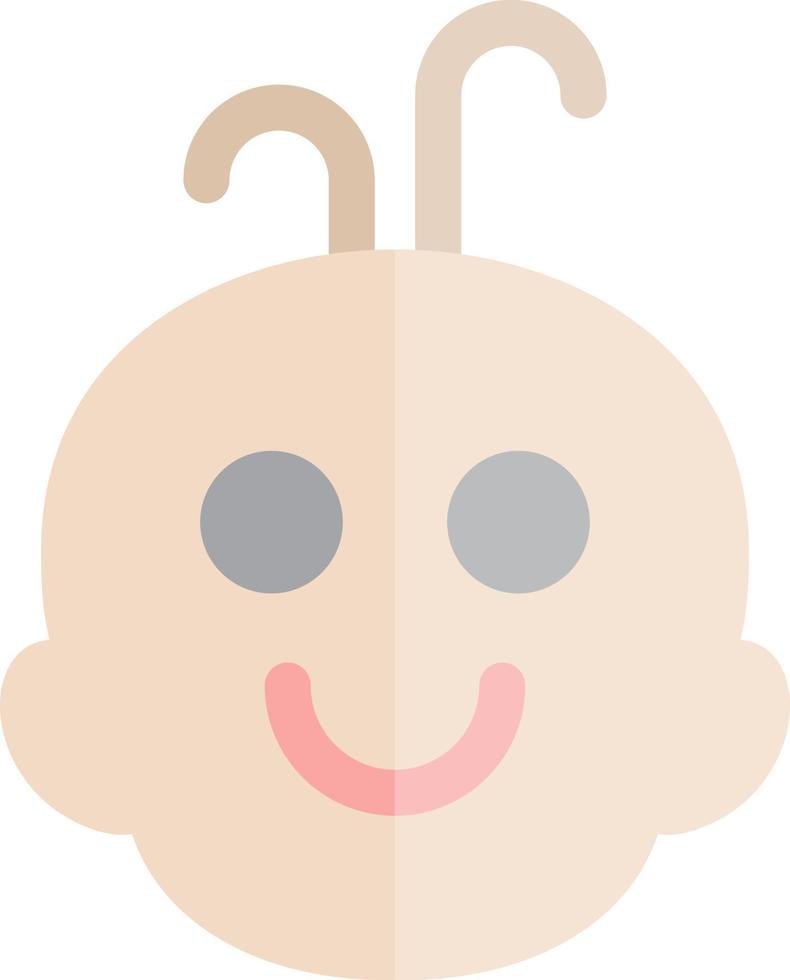 Baby-Lächeln-Vektor-Icon-Design vektor