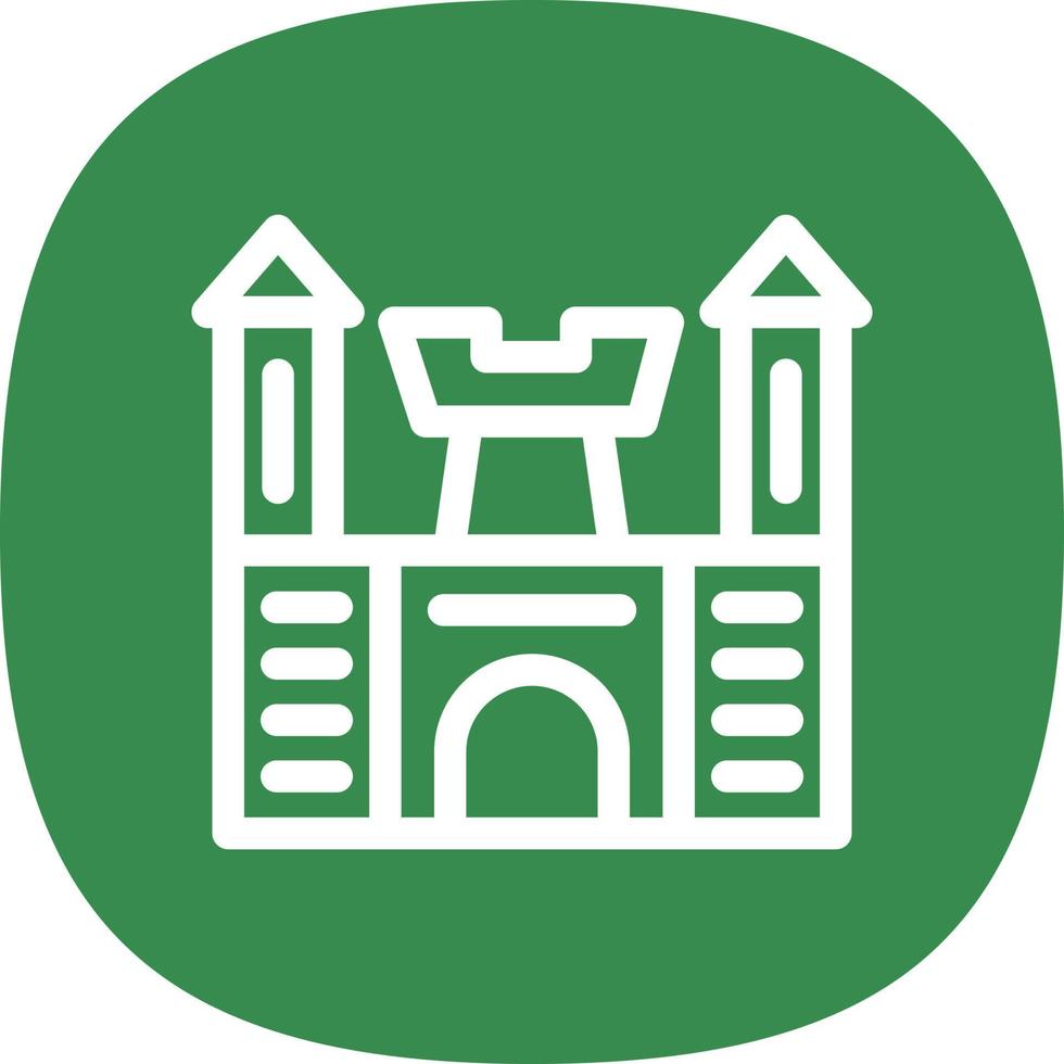 Schloss-Spielzeug-Vektor-Icon-Design vektor