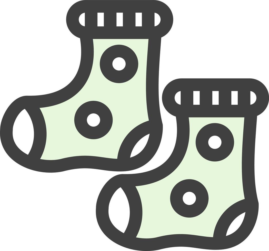 Babysocken-Vektor-Icon-Design vektor