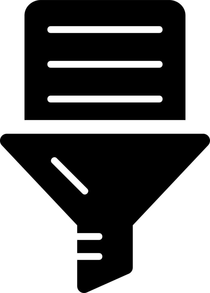 Design von Vektorsymbolen für die Datenfilterung vektor